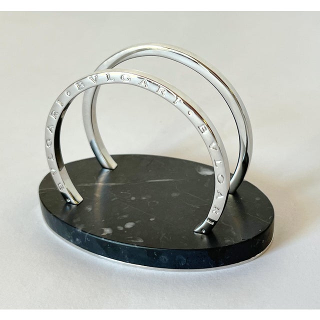Black Bulgari Letter Holder For Sale - Image 8 of 9
