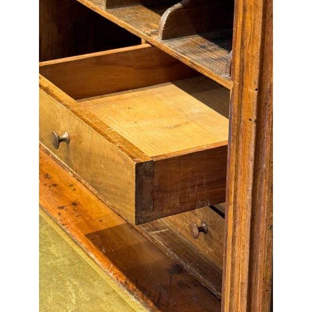 19th Century French Walnut Secrétaire Abattant For Sale - Image 9 of 18