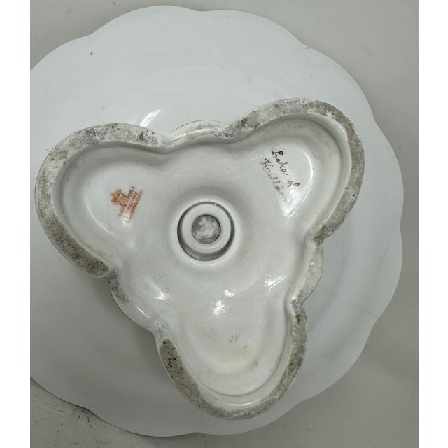 Antique Pair Cabinet Plates Hand Painted Lakes Killarney Kerry Ireland Irish 19Ct For Sale - Image 10 of 11