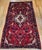 Vintage Hamadan Gallery Area Rug, Hand-Knotted Wool, Tribal Bird Pattern, 6x10, Red & Navy For Sale - Image 10 of 18