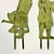Olive 1950s Vintage Arts & Crafts Rustic European French Garden Ornaments, Kid Silhouettes - A Pair. For Sale - Image 8 of 15