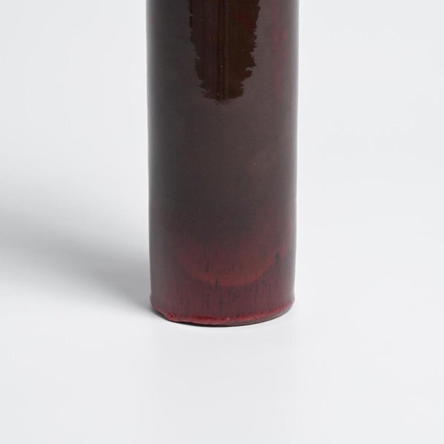 Red Ceramic Vase from Perignem, 1960s For Sale - Image 17 of 18