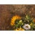 Impasto Oil Paint Canvas Art Sunflowers Blue Vase Scroll Painting For Sale - Image 4 of 9