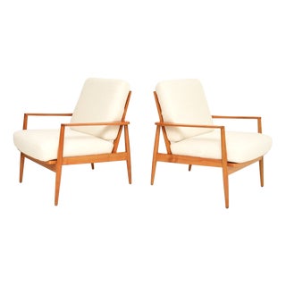 Vintage Lounge Chairs by Knoll Antimott, 1960, Set of 2 For Sale