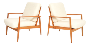 Vintage Lounge Chairs by Knoll Antimott, 1960, Set of 2