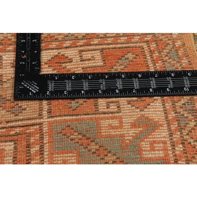 Vintage Orange Turkish Oushak Rug - 04'04 X 05'08. For Sale In Dallas - Image 6 of 9