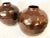 Large Geometric Honeycomb Style Ceramic Vases With Copper Glaze- a Pair For Sale - Image 4 of 9
