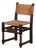Straw-Seated Wood Chair, France, 1940s For Sale