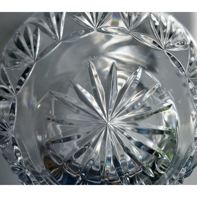 Vintage Atlantis "Catalina" Cut Clear Crystal Rose Bowl - Vase For Sale - Image 11 of 12