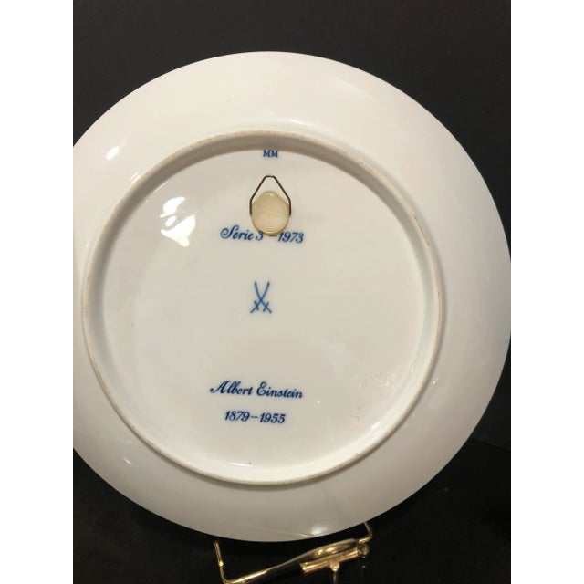 Meissen Wall Plates of Einstein & Beethoven - A Pair For Sale - Image 4 of 6