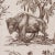 2020s SAMPLE - Schumacher Western Toile Fabric In Sepia For Sale - Image 5 of 6