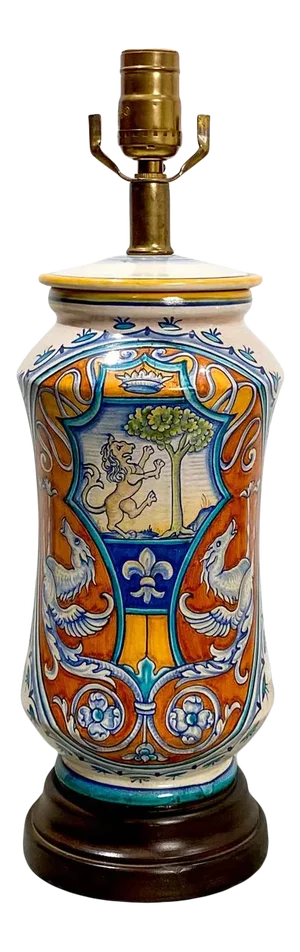 Late 19th Century Derusa Jar Lamp, Italy