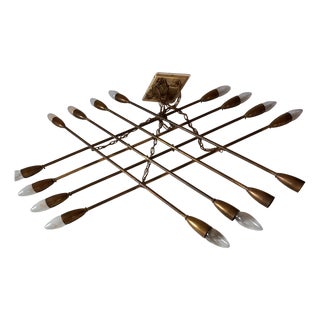 Austrian Pendant Lamp by Rupert Nikoll for Nikoll Leuchten, 1960s For Sale