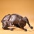 Early 20th Century Gilt Bronze Mythical Beast Figure – 6.3" Recumbent Qilin Sculpture For Sale In Los Angeles - Image 6 of 9