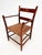 Early 20th Century Early 20th Century Set of Four American Colonial Revival Hand-Painted Armchairs, Woven Splint Seats For Sale - Image 5 of 16