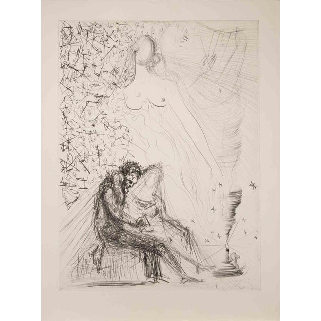 Argillet, Candle of Couple, Edition of 299, 1968, Etching & Drypoint For Sale - Image 4 of 4