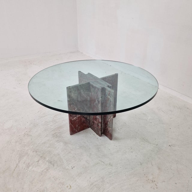 Italian Marble Coffee Table, 1980s For Sale - Image 6 of 18