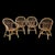 Contemporary Rattan Armchairs, France, 1960s, Set of 4 For Sale - Image 3 of 14
