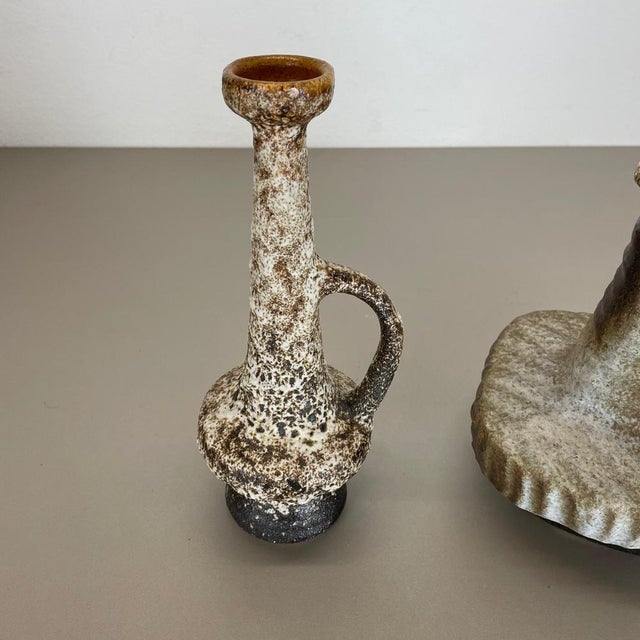 1970s Ceramic Studio Pottery Vases from Piet Vest Ceramics, Netherlands, 1970s, Set of 2 For Sale - Image 5 of 18