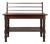 Antique Rustic Wood Baker's Rack / Wash Stand With Slotted Gallery & Lower Shelf For Sale