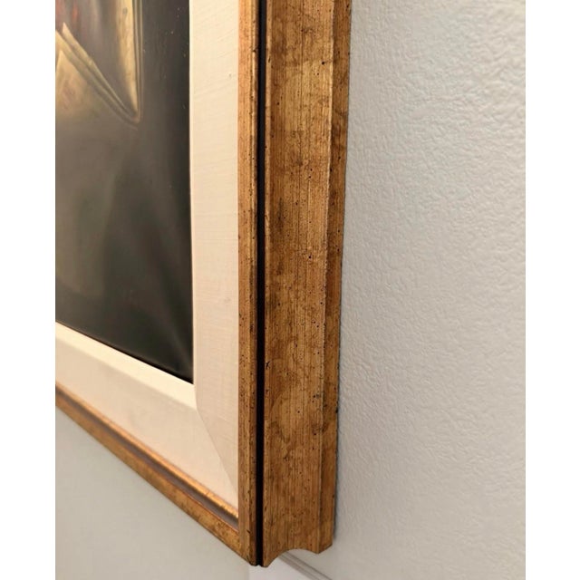 Brown Mid 20th Century Signed A. Falke Oil Portrait of Man Reading Newspaper, Framed For Sale - Image 8 of 12