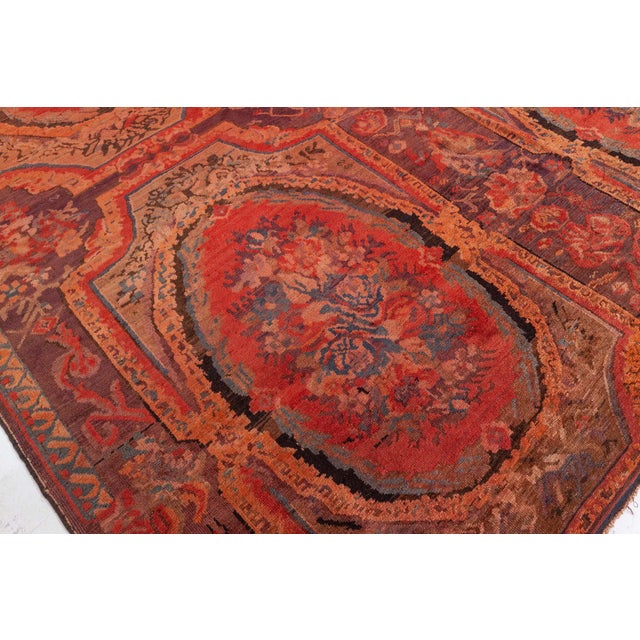 Traditional Antique Caucasian Karabagh Rug For Sale - Image 3 of 8