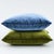 Traditional Venetian Blue Silk Velvet Cadet 18" Pillow For Sale - Image 3 of 4