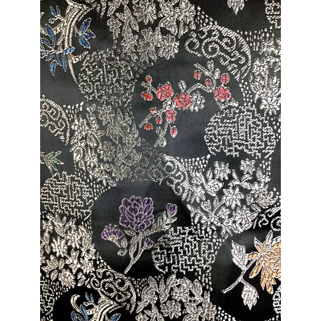 Silk Rayon Double Jacquard Upholstery Fabric For Sale In Portland, ME - Image 6 of 11