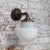 Porcelain Industrial wall lamp. White porcelain, brass and cast iron Opaline glass. 2 conductors, no ground. Diameter wall...