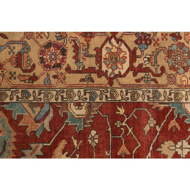 Traditional Exquisite Rugs Serapi Hand knotted Wool Gold Rug-12'x15' For Sale - Image 3 of 6