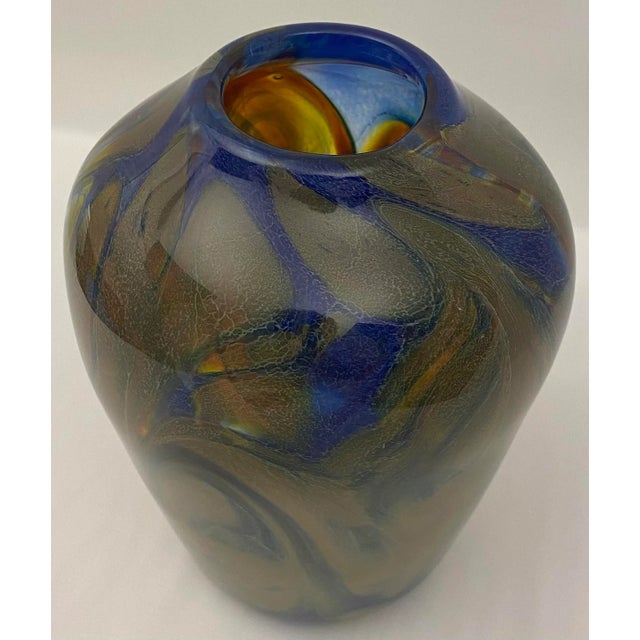 Murano Murano Art Glass Flower Vase Attrib. To Fratelli Toso For Sale - Image 4 of 6