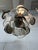 Mid-Century Modern j.t. Kalmar Smoke and Clear Panel Chandelier Italy For Sale - Image 3 of 7