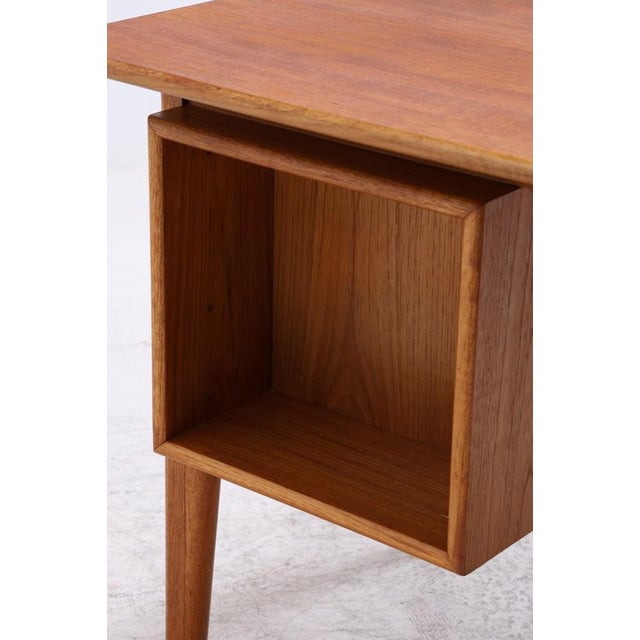 Mid-Century Teak Desk with 3 Drawers For Sale - Image 14 of 18