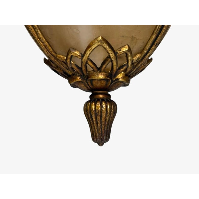 Muller Frères, French Art Deco, Bronze, Glass, Chandelier, France, 1920s For Sale - Image 4 of 10