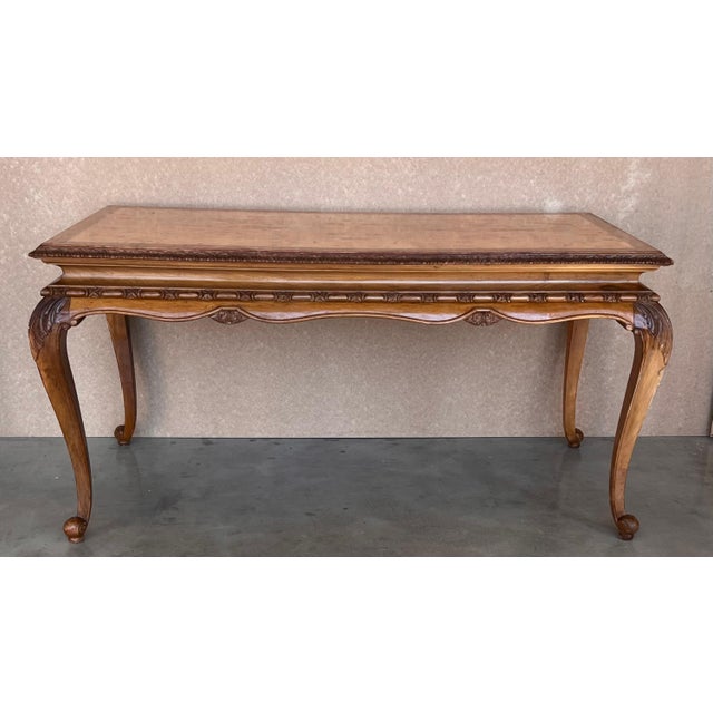20th Root Oak Dining Room Table with Carved Edges For Sale - Image 16 of 18