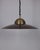 Up-and-down chandelier with gold-plated brass structure and brown metal lampshade, Italian design, 1970s. Up to 250V...