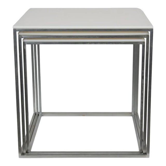 Pk-71 Nesting Tables by Poul Kjærholm, 1970s, Set of 3 For Sale