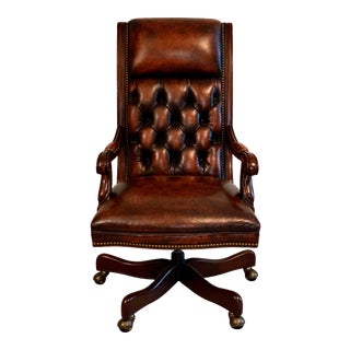 Hancock & Moore Editorial Swivel-Tilt Chair For Sale