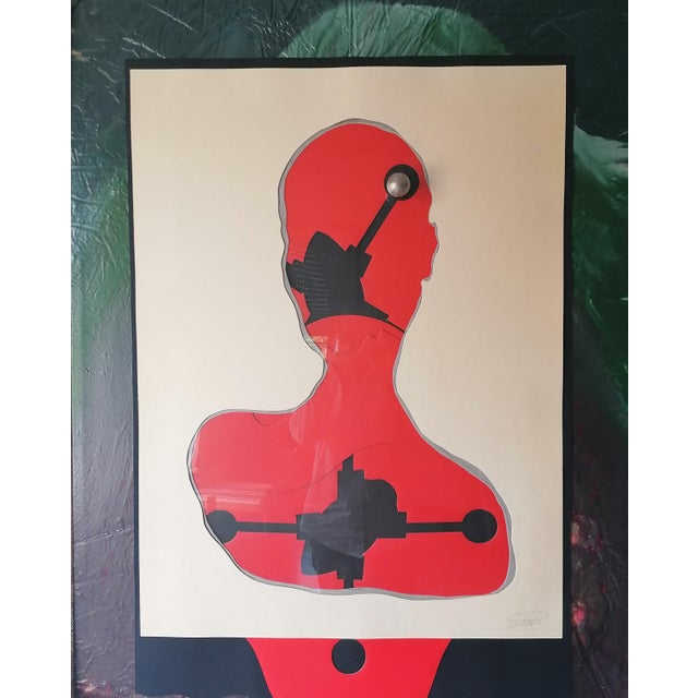 Plastic Stefano Mazzolini, SRCF, Resin on Canvas For Sale - Image 7 of 7