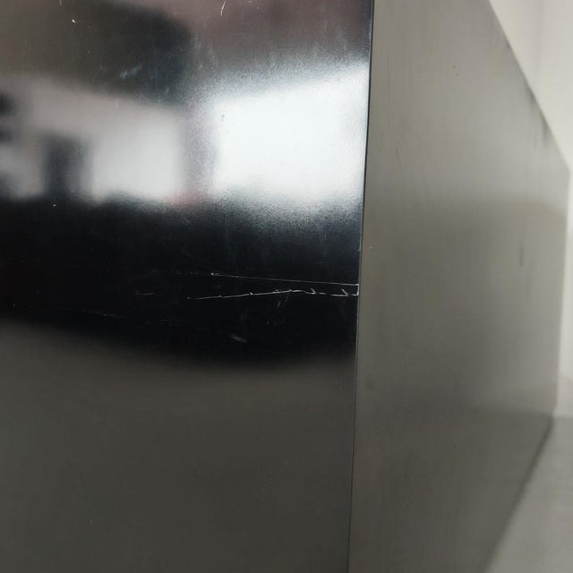 Bar Sideboard in Black Laminate and Chrome by Mario Sabot, 1970s For Sale - Image 18 of 18