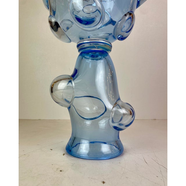 Blue Unica 15.050 Vase by Bernard Heesen at Royal Leerdam, Netherlands, 2015 For Sale - Image 8 of 18