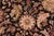 Shabby Chic Floral 1990's Agra Pak-Persian Black/Red Wool Rug - 6'0'' X 9'2'' For Sale - Image 3 of 9