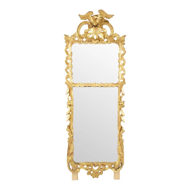 18th Century Georgian Carved Gilt Wood Mirror For Sale