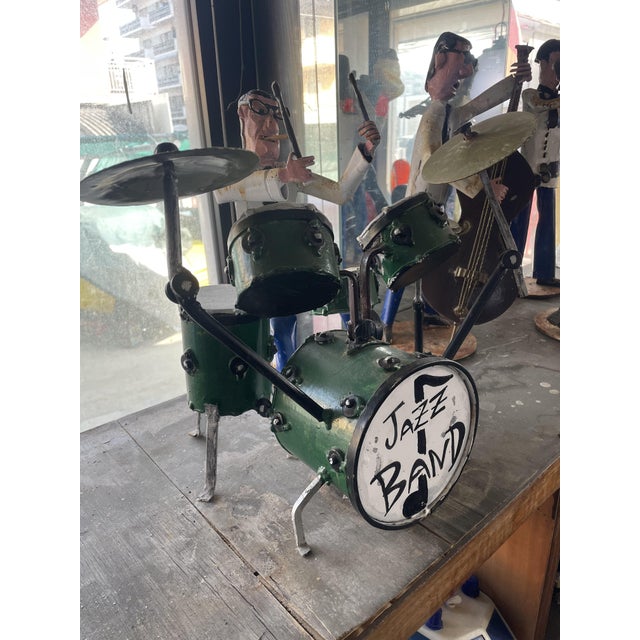 Vintage Jazz Band Figurines in Hand-Wrought Iron, 1950s, Set of 10 For Sale - Image 15 of 18