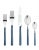 Contemporary Mepra Fantasia 20-Piece Flatware Set, Blue For Sale - Image 3 of 3