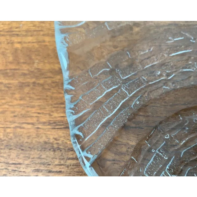 Glass Vintage Swedish Eden Glass Plate from Orrefors, 1970s For Sale - Image 7 of 9