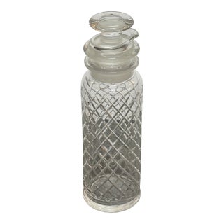 Vintage Cut Crystal Decanter For Sale