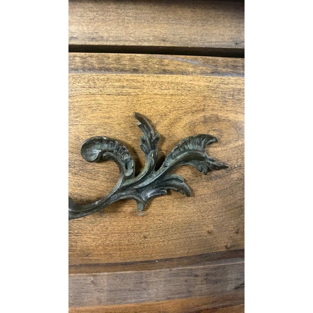 French Louis XV Style 9-Drawer Bombe Dresser in Bleached Fruitwood For Sale - Image 15 of 18