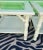 Vintage Mersman Faux Bamboo Cane Palm Beach White Glass Top Side Tables- a Pair For Sale In West Palm - Image 6 of 9