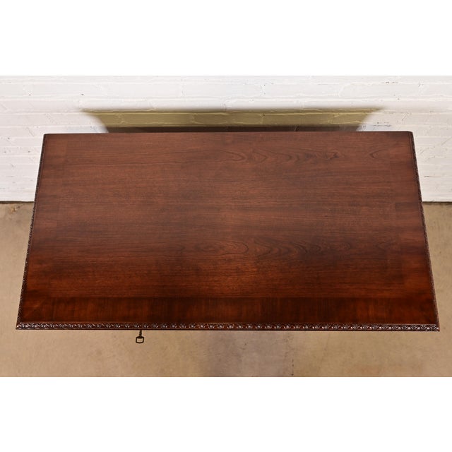 Councill Furniture Georgian Carved Mahogany Buffet Server or Console Table For Sale - Image 10 of 13